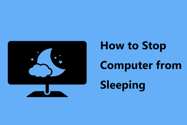 Her er hvordan du stopper datamaskinen fra å sove i Windows 10/8/7