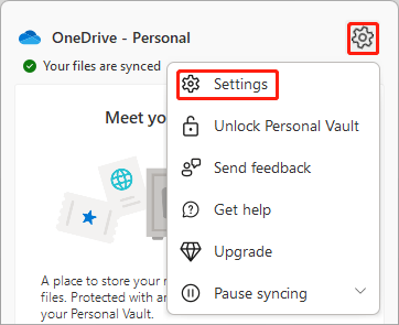 Salvar ou parar de salvar capturas de tela no OneDrive automaticamente