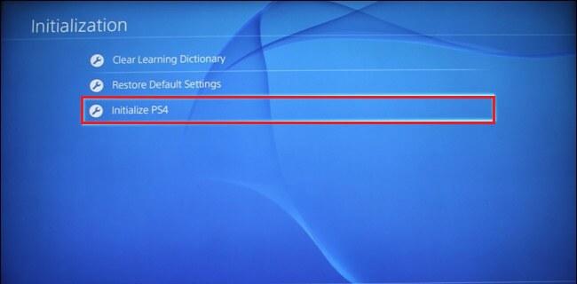 PS4 initialisieren