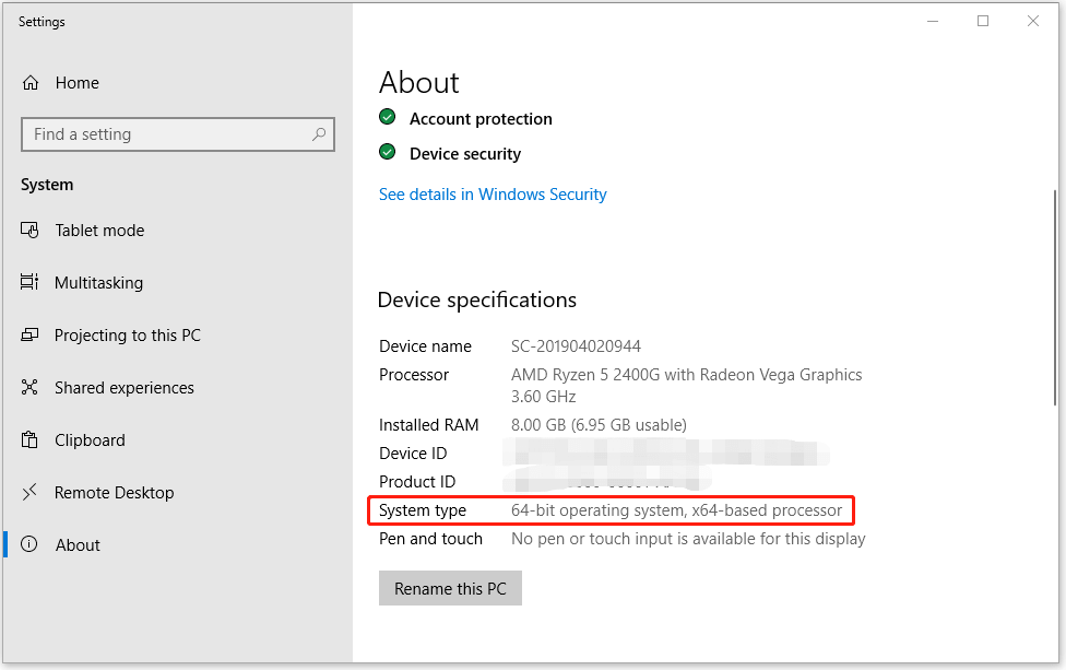 Windows 10 64 บิตหรือ 32 บิต