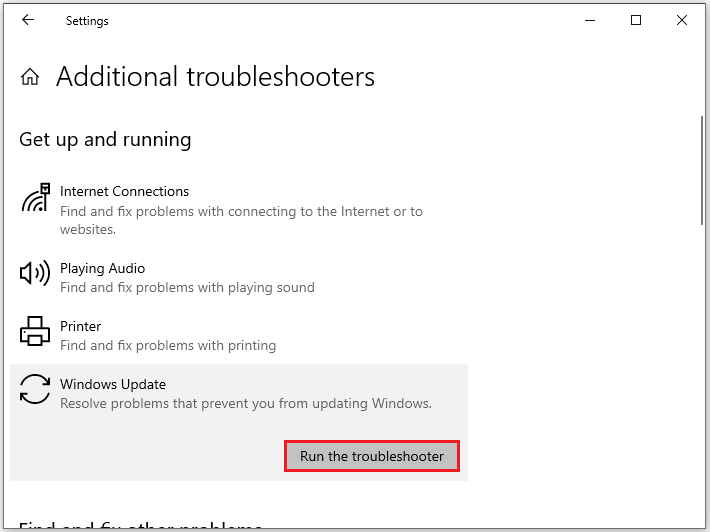   execute o solucionador de problemas de atualização do Windows