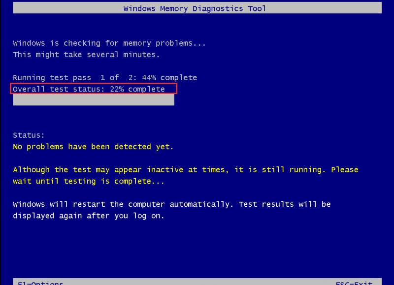   Nástroj pro diagnostiku paměti systému Windows