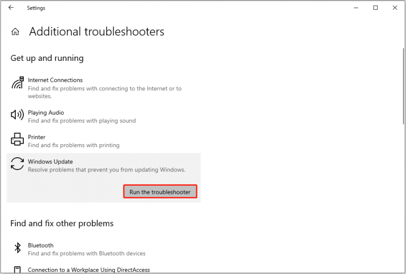   Windows Update トラブルシューティング ツールを実行する