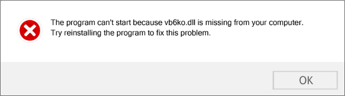 No s'ha pogut trobar una guia completa per solucionar Vb6ko.dll a Windows