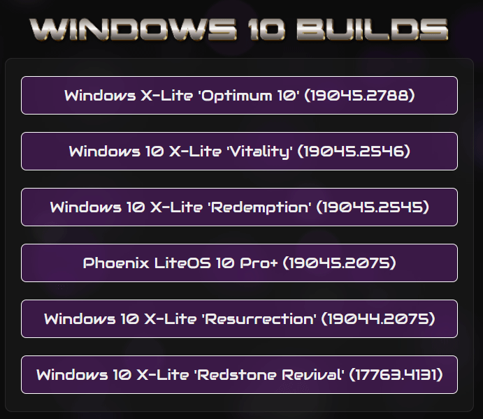   Download do Windows 10 X-Lite