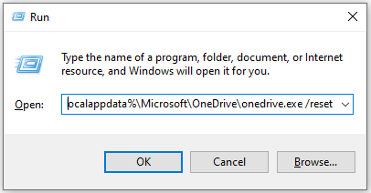   i-reset ang OneDrive