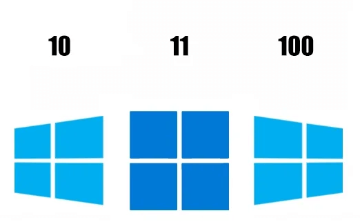 Windows 100 logotipas