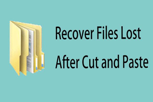 Lahendatud – kuidas taastada pärast lõikamist ja kleepimist kadunud faile