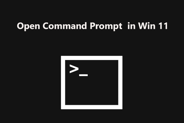 Windows 11에서 명령 프롬프트(CMD)를 여는 방법은 무엇입니까? (7가지 방법)