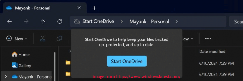   Feu clic amb el botó dret a Inicia OneDrive per desactivar la còpia de seguretat de OneDrive