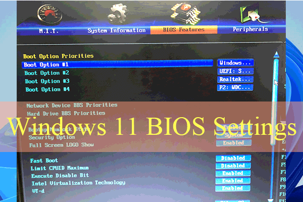 [5 způsobů] Jak se dostat do systému BIOS ve Windows 11 po restartu?