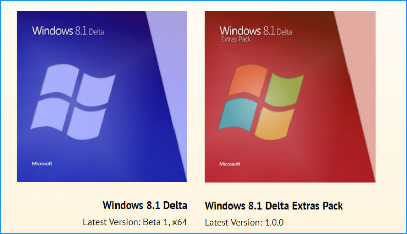   Preuzimanje sustava Windows 8.1 Delta