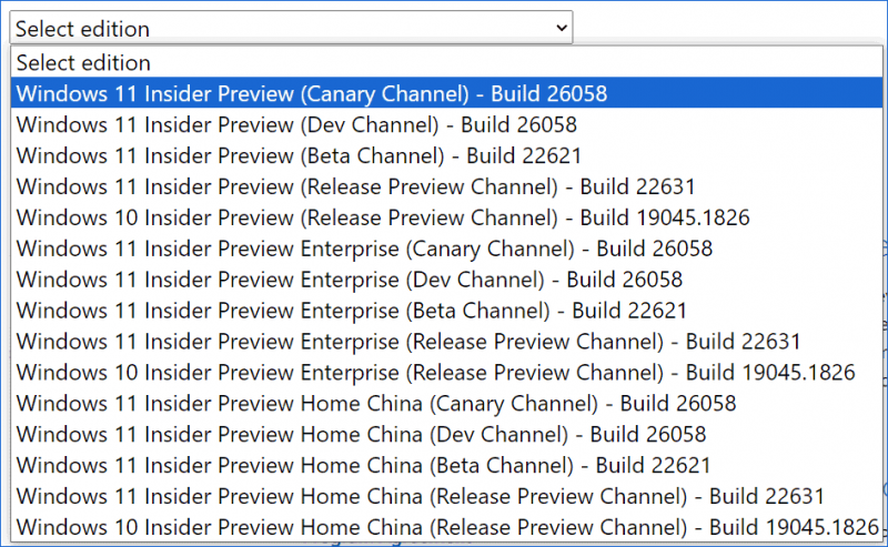   Windows 11 24H2 ISO indirme önizleme yapısı