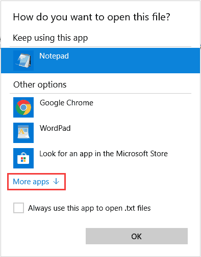 Com canviar quin programa obre un fitxer a Windows 10?