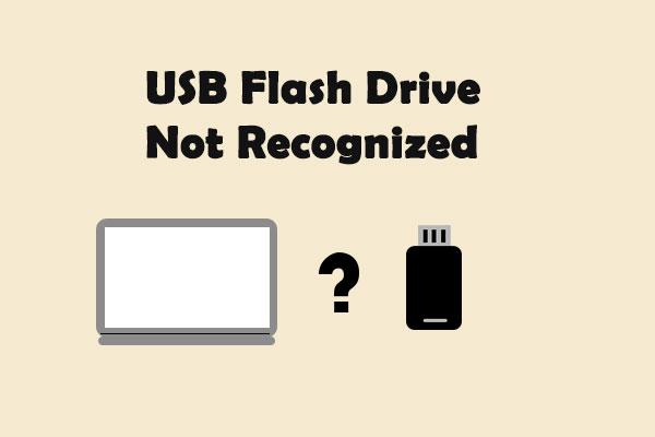 תקן כונן הבזק מסוג USB לא מזוהה ושחזור נתונים - כיצד לעשות