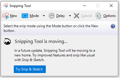 Snipping Tool Windows 10/11
