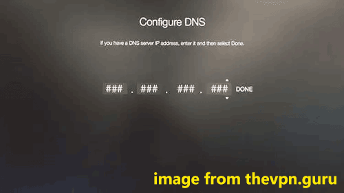   configurar DNS na Apple TV