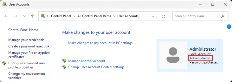 ¿Cómo verificar si tiene derechos de administrador en Windows 11 10?