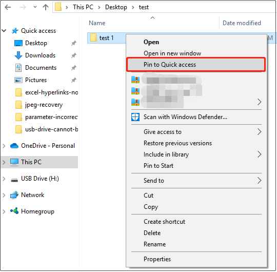 4 maneiras de marcar pastas favoritas no Windows 10