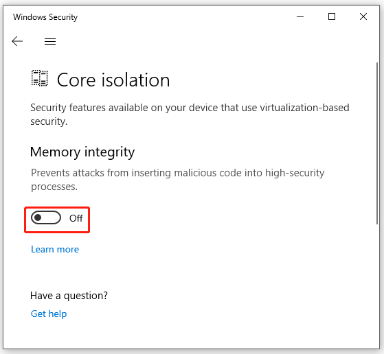 Fisso! Opzione Blocklist di Microsoft Vulnerable Driver disattivata