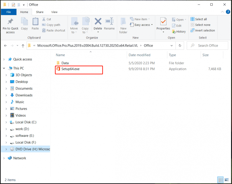   Baixar e instalar o Outlook 2019 via Office