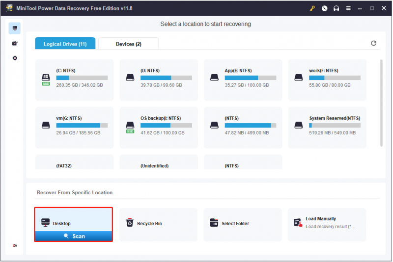   memindai desktop untuk mencari file yang hilang