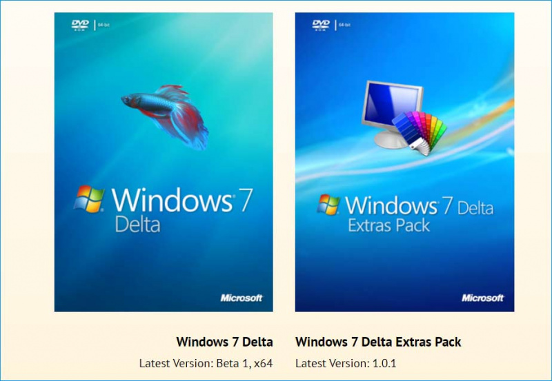   Kostenloser Download von Windows 7 Delta