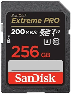   SanDisk Extreme PRO SDXC UHS-I-kort