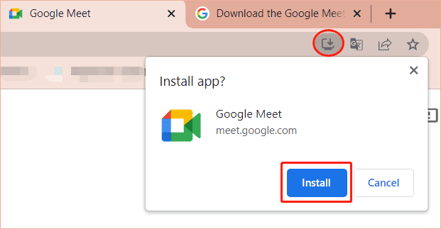   baixar Google Meet para PC