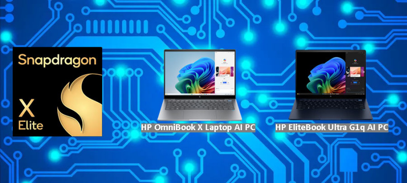   Компютър HP Copilot+ с процесор Snapdragon X Elite