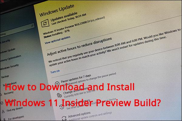 Windows 11 Insider Preview Nasıl Kurulur/Yükseltilir Güvenle Oluşturun