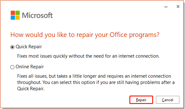 3 façons de réparer Microsoft Office Quelque chose s'est mal passé