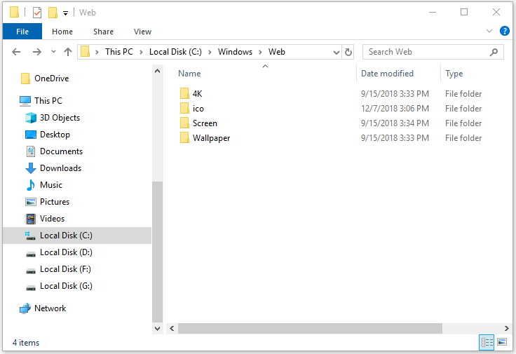 Com esborrar imatges de fons d'escriptori a Windows 10