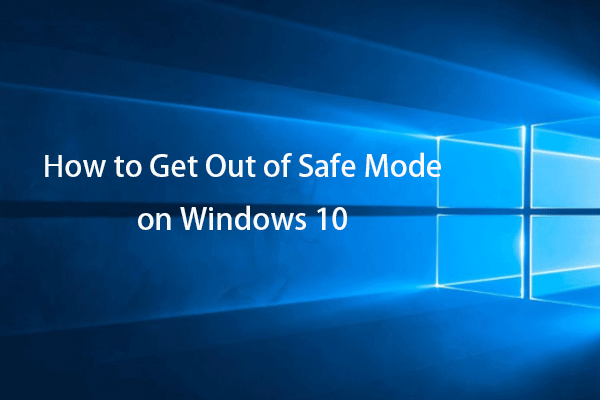 Comment sortir du mode sans échec sous Windows 10 – 3 manières