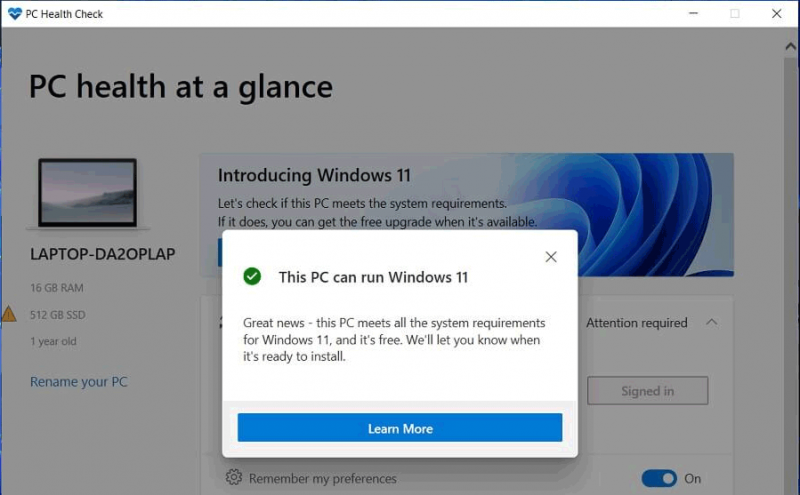   ఈ PC Windows 11ని అమలు చేయగలదు