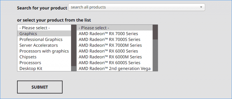   Download AMD grafik driver