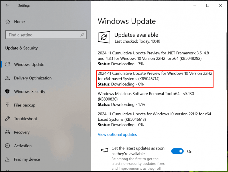 Windows 10 KB5046714 Dikeluarkan & Pembetulan Terbaik untuk Tidak Memasang