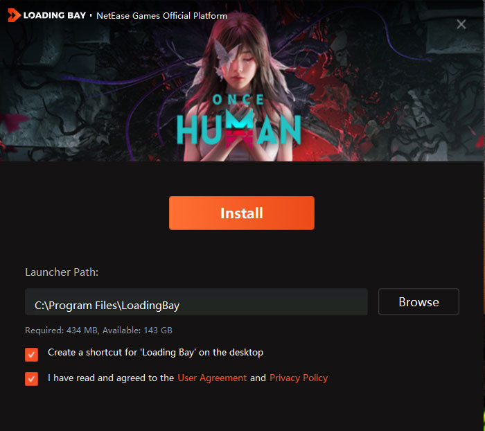   installer Once Human via Loading Bay Launcher