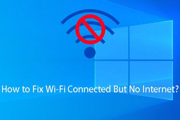 Connecté au Wi-Fi mais pas d