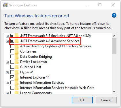 .NET Framework 4.8 Erweiterte Dienste