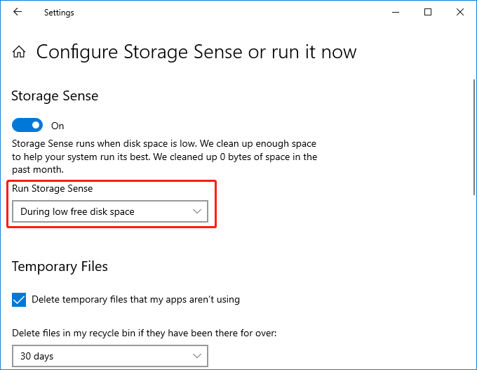 Libera automaticamente spazio su OneDrive con Storage Sense