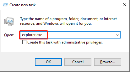   i-restart ang File Explorer