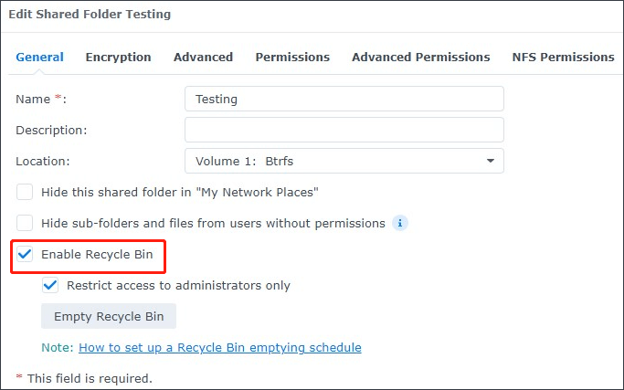 Pengosongan Recycle Bin Tidak Berfungsi di Synology: Panduan Memperbaiki