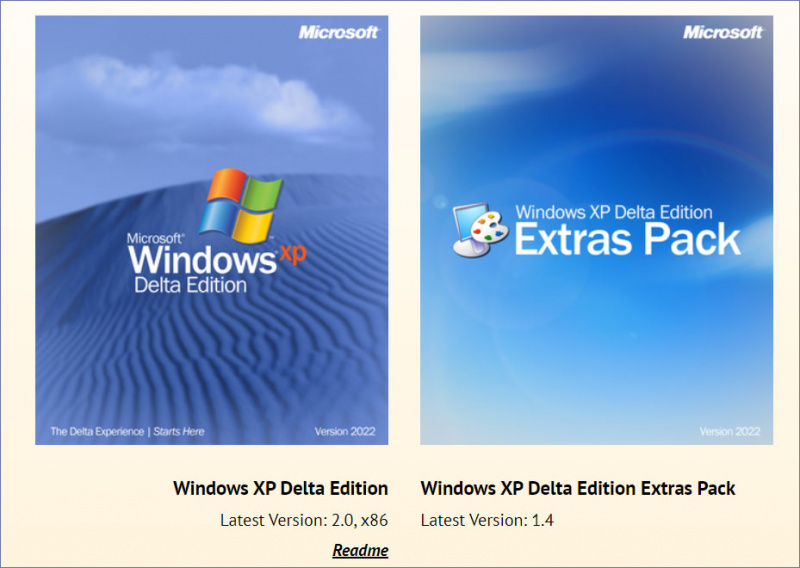   Prenos sistema Windows XP Delta