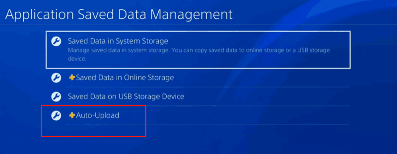   Aplicativo de gerenciamento de dados salvos no PlayStation