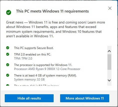   Exigences de mise à niveau vers Windows 11