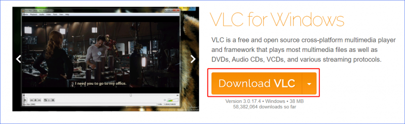   VLC lejupielāde
