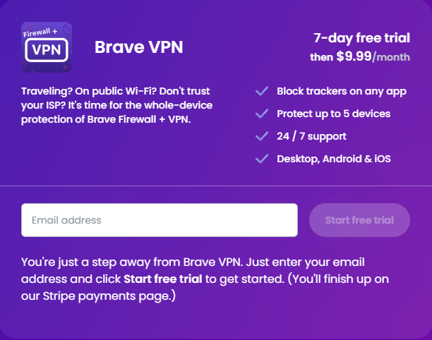   Odvážná VPN