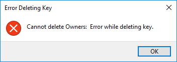 Korjaus: Virhe poistettaessa avainta Windows 10 11 8 7