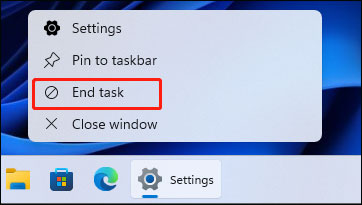   Finalitzar la tasca a Windows 11